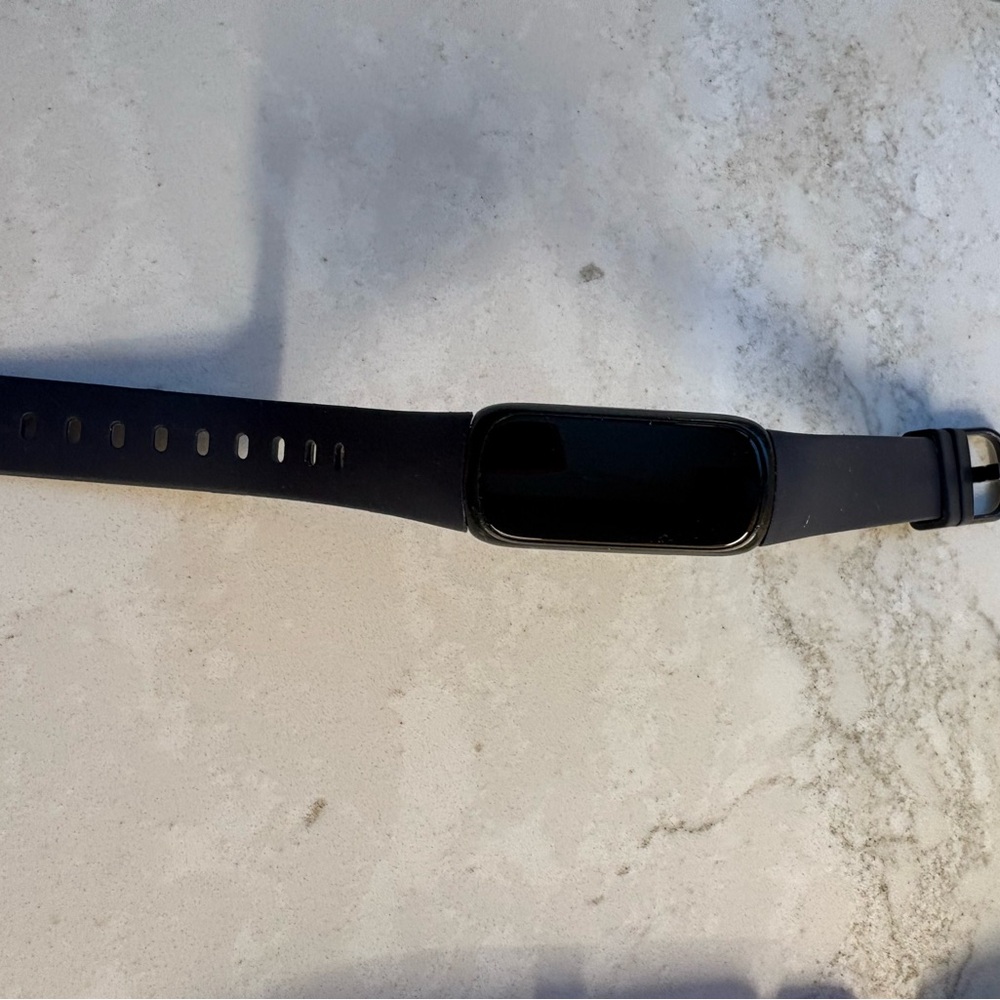 fitbit Black Slim Fitness Tracker with Silicone Band
